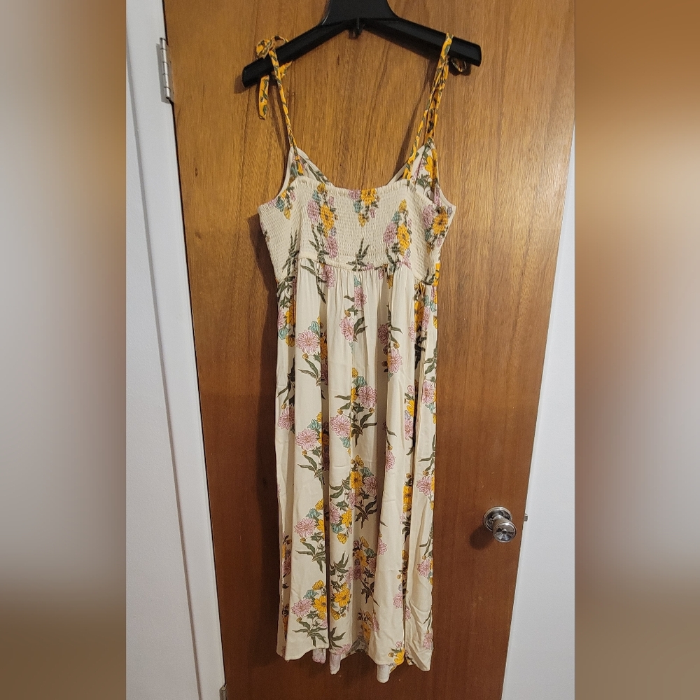 Patrons of Peace Cream Floral Dress